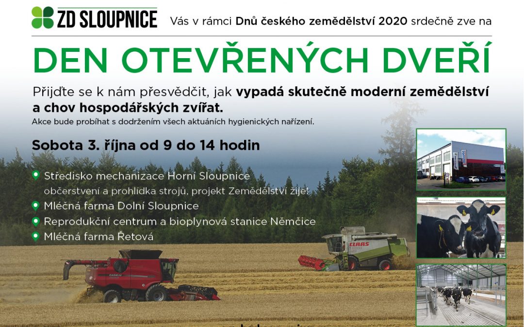 Den otevřených dveří –  ZD Sloupnice